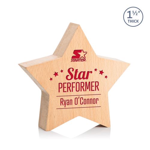 Corporate Awards - Crystal Awards - Crystal Star Awards - Rothwell Star Wood Award