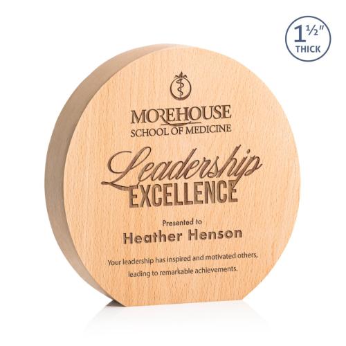 Corporate Awards - Eco Friendly Awards - Wood Awards - Westgrove Circle Wood Award