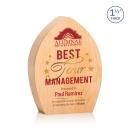 Silverstone Full Color Arch & Crescent Wood Award
