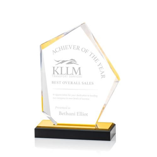 Corporate Awards - Acrylic Awards - Driffield Gold Sail Acrylic Award