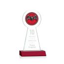 Laidlaw Full Color/Etch Red Obelisk Crystal Award