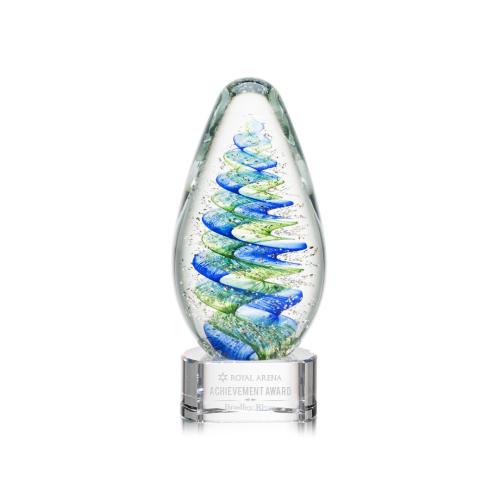 Corporate Awards - Modern Awards - Jezebel Clear on Paragon Base Glass Award
