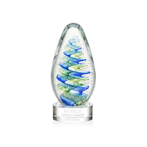 Corporate Awards - Modern Awards - Jezebel Clear on Stanrich Base Glass Award