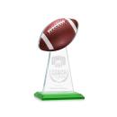 Edenwood Football Green Obelisk Crystal Award