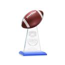 Edenwood Football Sky Blue Obelisk Crystal Award