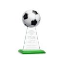 Edenwood Soccer Green Obelisk Crystal Award