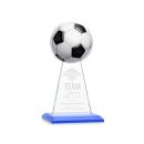 Edenwood Soccer Sky Blue Obelisk Crystal Award