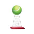 Edenwood Tennis Red Obelisk Crystal Award