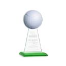 Edenwood Volleyball Green Obelisk Crystal Award