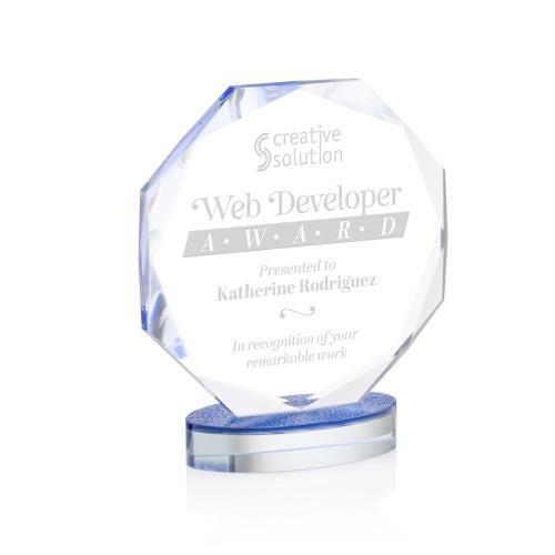 Corporate Awards - Glass Awards - Colored Glass Awards - Romsley Crystal Award