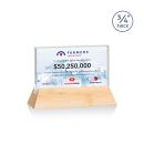Walkerton Full Color Starfire/Bamboo (Horiz) Rectangle Bamboo Award