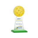 Edenwood Pickleball Full Color Green Obelisk Crystal Award