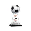 Edenwood Soccer Full Color Black Obelisk Crystal Award