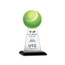 Edenwood Tennis Full Color Black Obelisk Crystal Award