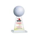 Edenwood Volleyball Full Color Clear Obelisk Crystal Award