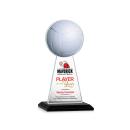 Edenwood Volleyball Full Color Black Obelisk Crystal Award
