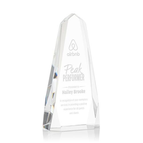 Corporate Awards - Crystal Awards - Crystal Pillar Awards - Geneva Obelisk Crystal Award