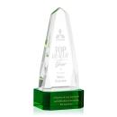 Geneva Green on Base Obelisk Crystal Award
