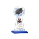 Edenwood Hockey Full Color Blue Obelisk Crystal Award