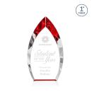 Marinello Red Arch & Crescent Crystal Award