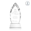 Marinello Clear on Base Arch & Crescent Crystal Award