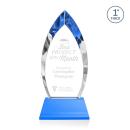Marinello Sky Blue on Base Arch & Crescent Crystal Award