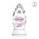 Marinello Full Color Clear on Base Arch & Crescent Crystal Award