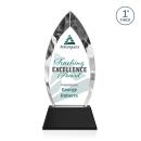 Marinello Full Color Black on Base Arch & Crescent Crystal Award
