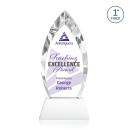 Marinello Full Color White on Base Arch & Crescent Crystal Award