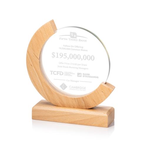 Corporate Awards - Eco Friendly Awards - Wood Awards - Sparta Circle Wood Award