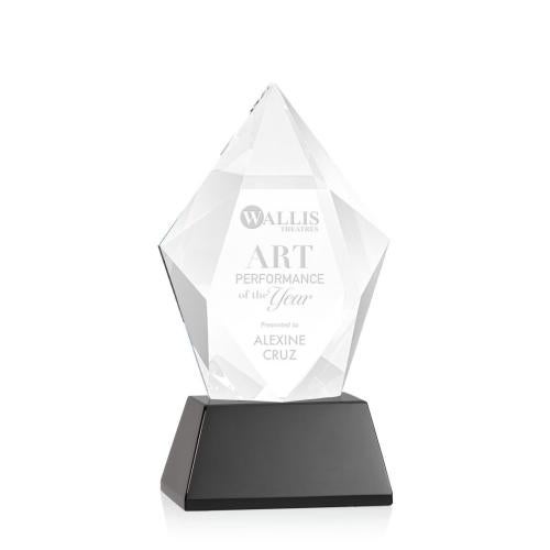 Corporate Awards - Crystal Awards - Devron Black on Base Crystal Award