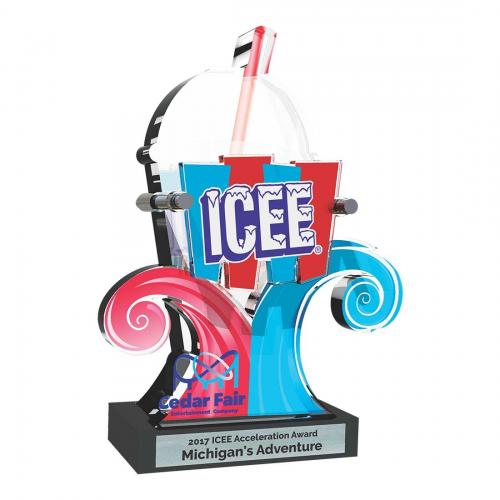Featured - Custom Acrylic Awards Gallery - ICEE Acceleration Award