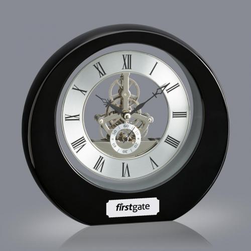 Corporate Gifts, Recognition Gifts and Desk Accessories - Clocks - Catarina Clock - Black