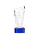 Plymouth Blue on Paragon Base Peak Crystal Award