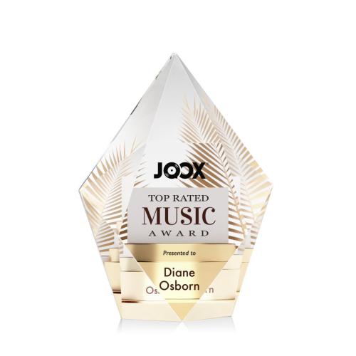 Corporate Awards - Full Color Awards - Devron Full Color Clear Crystal Award