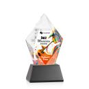 Devron Full Color Black  on Base Crystal Award