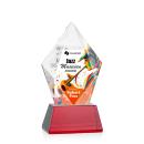 Devron Full Color Red on Base Crystal Award