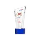 Plymouth Full Color Blue on Paragon Base Peak Crystal Award