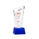 Plymouth Full Color Blue on Robson Base Peak Crystal Award