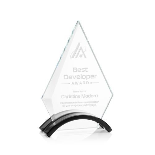 Corporate Awards - Crystal Awards - Fremont Black Crystal Award