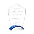 Pullman Blue Arch & Crescent Crystal Award