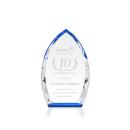 Wilton Blue Arch & Crescent Crystal Award