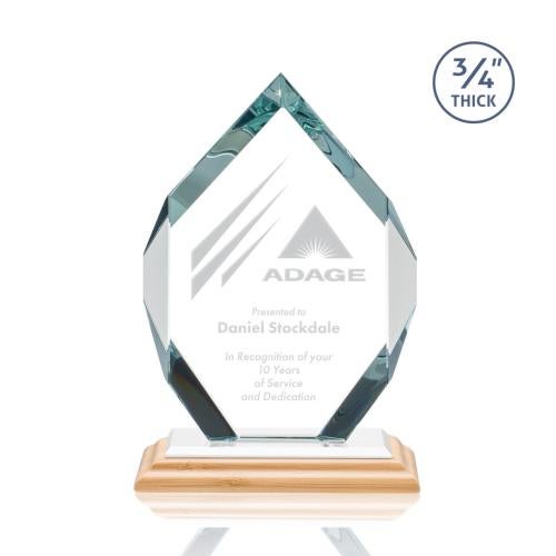Corporate Awards - Crystal Awards - Royal Diamond/White Bamboo Award