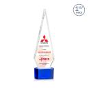 Springfield Full Color Blue on Paragon Base Crystal Award