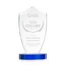 Skylark Shield Blue Abstract / Misc Crystal Award