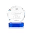 Matlow Blue Circle Crystal Award