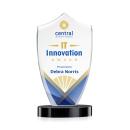 Skylark Shield Full Color Black Abstract / Misc Crystal Award