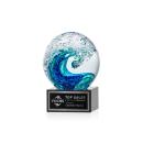 Surfside Black on Hancock Base Spheres Glass Award