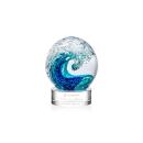 Surfside Clear on Stanrich Base Spheres Glass Award