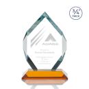Royal Diamond Amber Crystal Award